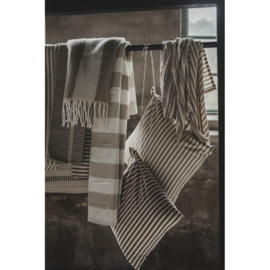 Striato Tafelkleed kleur natural | Gerecycled Katoen & Linnen 140x260 cm