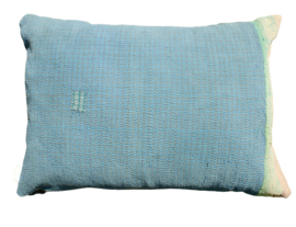 Vintage Kantha kussen 50x70 Blue