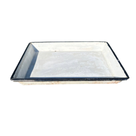 Emaille vintage schaal 47 cm