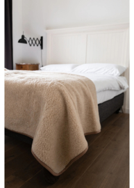 Luxe schapenwollen deken 200 × 160 cm | Wollen plaid