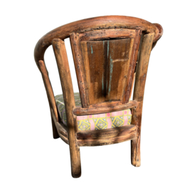 Naga Loungechair | Unieke Loungestoel met Vintage Kantha