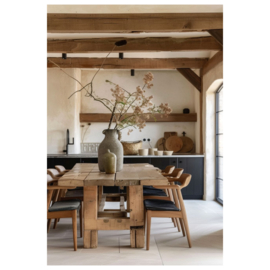 Houten pot oud uniek item LGLIM8