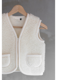 Bodywarmer schapenvacht kind maat 92-104