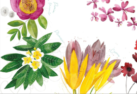 Flora Rosa tafelkleed 160x220 cm