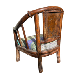 Naga Loungechair | Unieke Loungestoel met Vintage Kantha