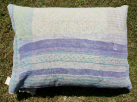 Vintage Kantha kussen 50x70 lila