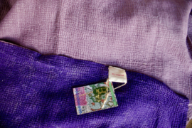 Vintage Kantha Quilt purple