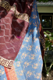 Vintage Kantha Quilt multicolor