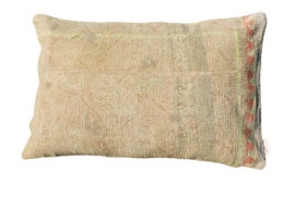 Vintage Kantha kussen 40x60 yellow orange