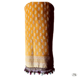 Hanglamp vintage Kantha enkel L 30 dia x 63 cm hoogte