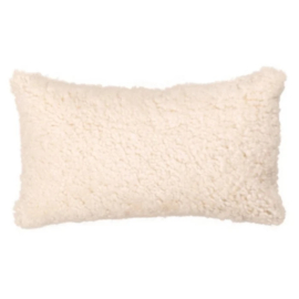 Kussen Schapenvacht 50x30 cm off-white