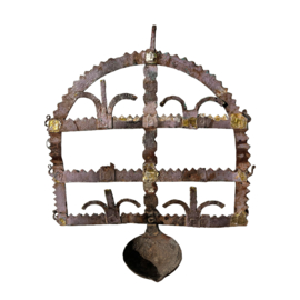 Vintage Wand-Diya uit India – Authentieke Olielamp voor aan de Muur