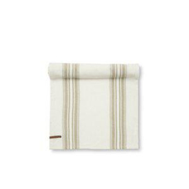 Frange tafelloper beige 40x140 cm