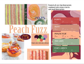 Agenda 2025 Carre Peach Fuzz Roses