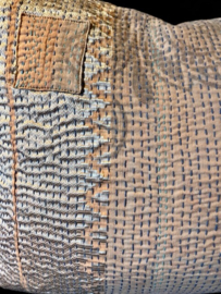 Vintage Kantha kussen 50x70 pastel