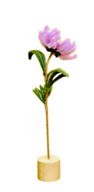 Decoratie Bloem lila zinnia