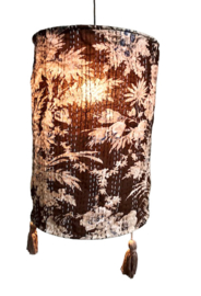 Hanglamp Kantha brown with tassel UITVERKOCHT