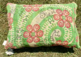 Vintage Kantha kussen 40x60 green