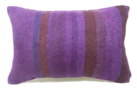 Vintage Kilim kussen 40x60 purple stripe