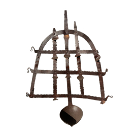 Vintage Wand-Diya uit India – Authentieke Olielamp voor aan de Muur