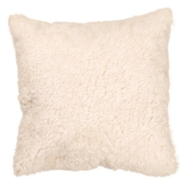 Kussen Schapenvacht 45x45 cm off-white