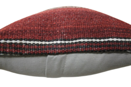 Vintage Kilim kussen 50x30 brown/aubergine/pink