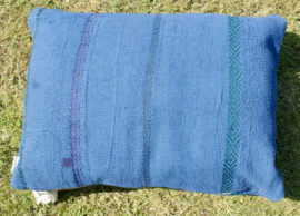 Vintage Kantha kussen 50x70 indigo