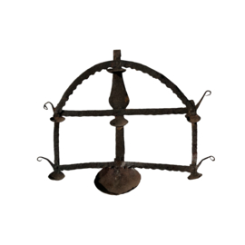 Vintage Wand-Diya uit India – Authentieke Olielamp voor aan de Muur