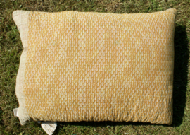 Vintage Kantha kussen 50x70 Yellow
