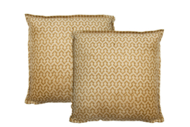 Velvet kussen Elena ginger 45x45