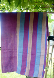 Vintage Kantha Quilt Purple blue