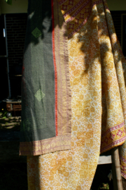 Vintage Kantha Quilt orange