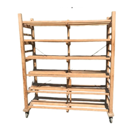 Vintage Houten Bakkerskar | Roomdivider & Presentatierek