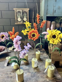 Decoratie Bloem oranje Lelie