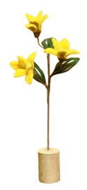 Decoratie Bloem gele lelie