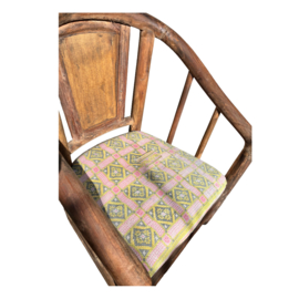Naga Loungechair | Unieke Loungestoel met Vintage Kantha