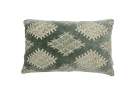 Kussen velvet Le Marais 50x30 Olive grey