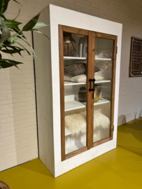 White & Natural display cabinet.                           SALE