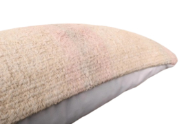 Vintage kelim kussen 40x60 natural soft pink