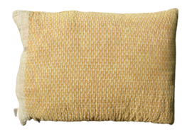 Vintage Kantha kussen 50x70 Yellow