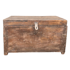 Oude kist uniek item 66x38x38 cm