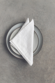 Stonewashed Linnen Servetten Off-white 2 stuks