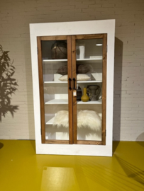 White & Natural display cabinet.                           SALE