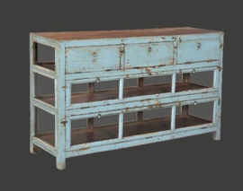 dressoir blauw VERKOCHT