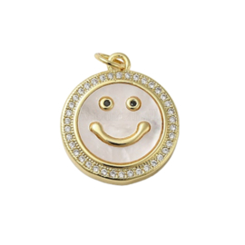 Bedel smiley Zirconia 18kt