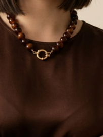 Glaskralen Brown 12mm 50 st.