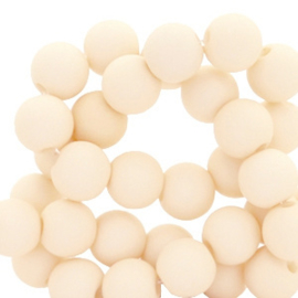 6 mm kralen van acryl matt Vanilla beige 64011 12 gram (ca.100 st.)