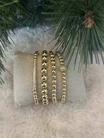 Armbanden set Exclusieve vergulde goldcolour kralen