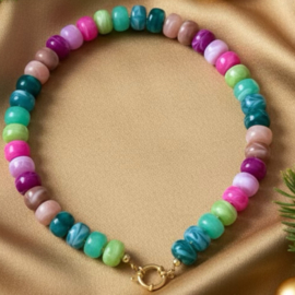 DIY Pakket acrylkralen disc ketting
