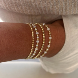 Set Goldfilled 4 armbanden 3mm en 4mm
